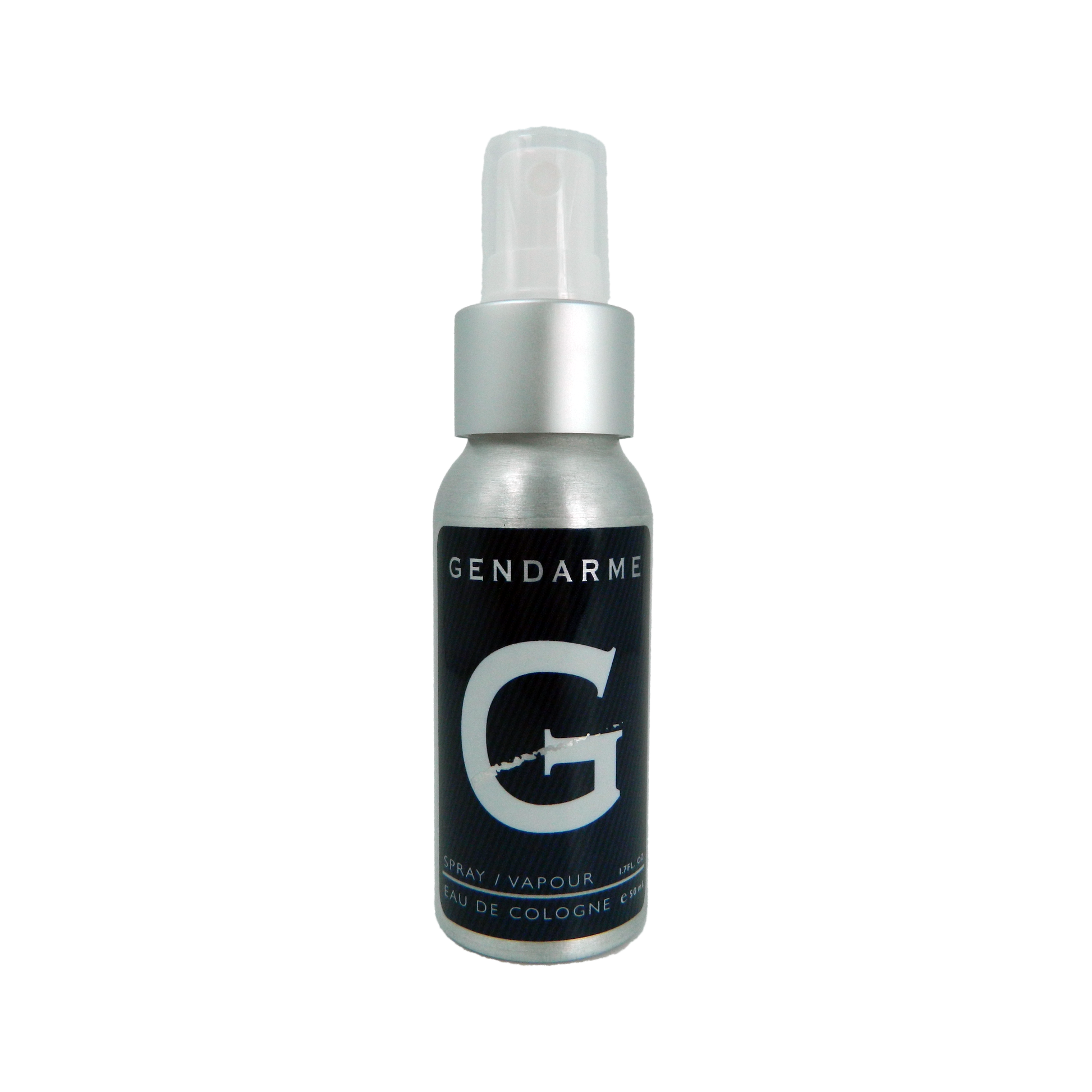 1.7oz Gendarme Eau De Cologne Aluminum travel can on a white background